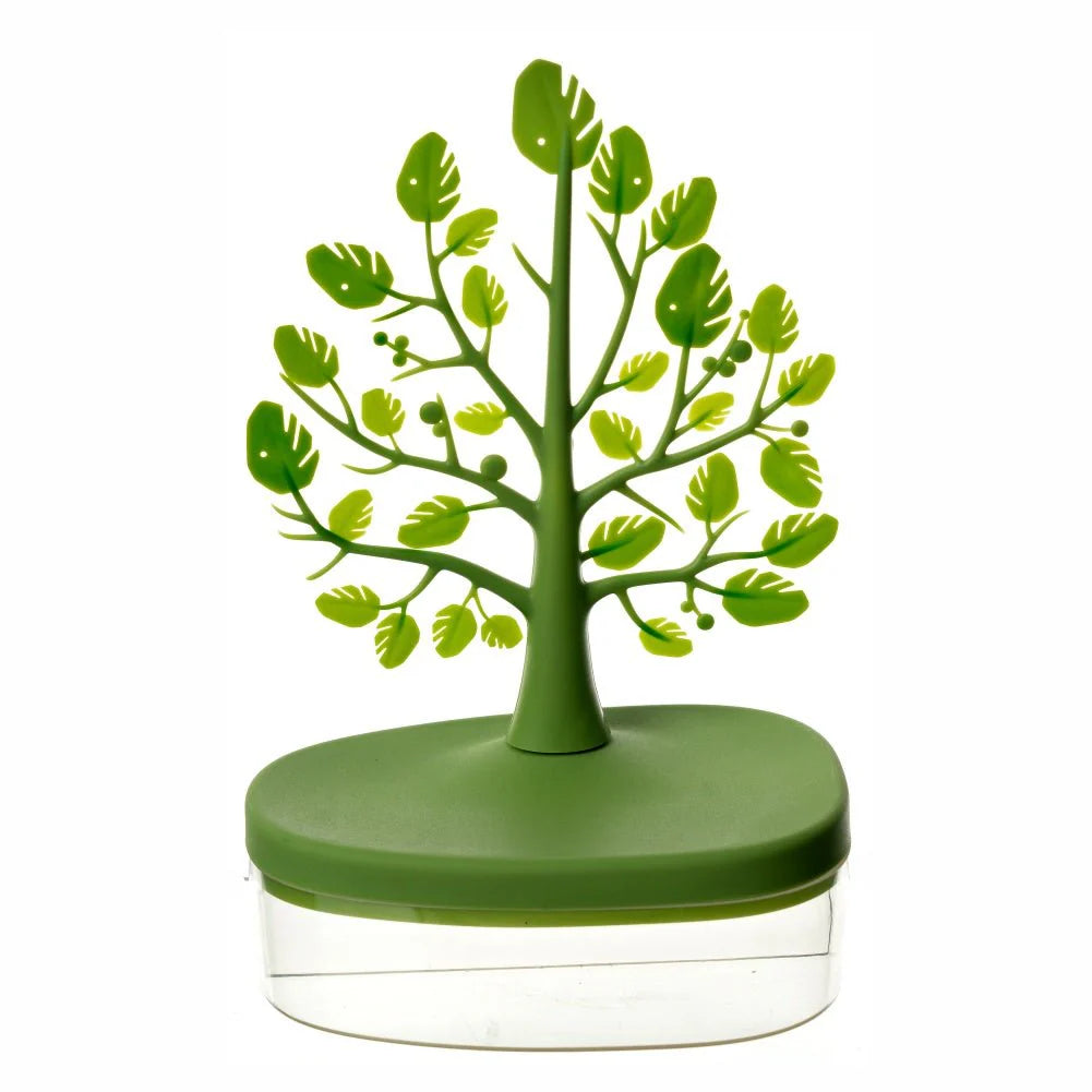 Creative Tree Jewelry Storage Box,Dustproof Plastic Storage decoration container