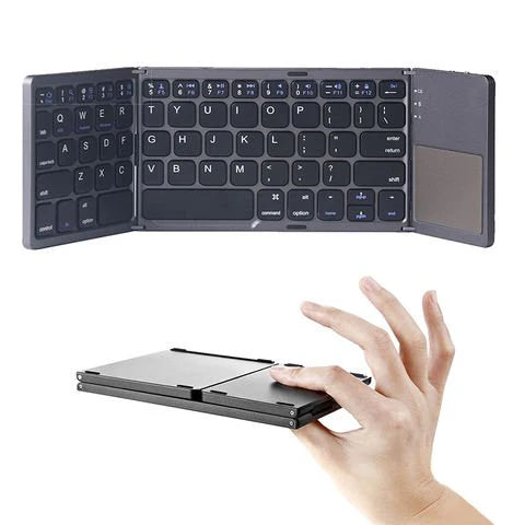 Portable Bluetooth Keyboard with Touchpad